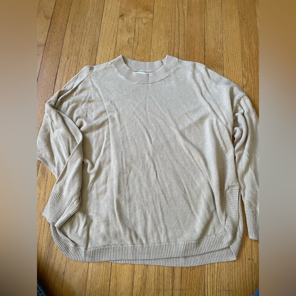 J. Crew Light Weight Tan Sweater - Women’s Size Large.